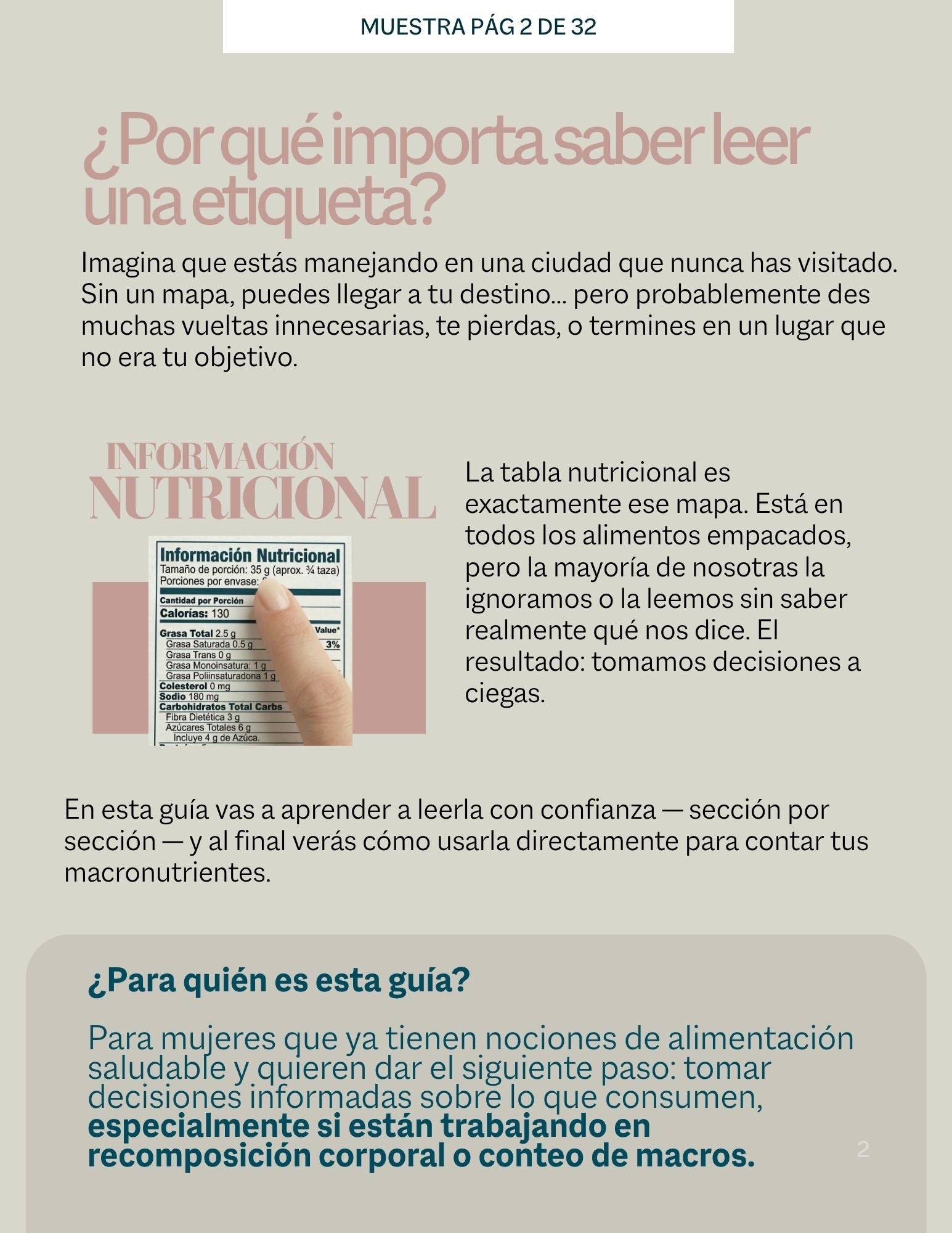 Guía de Tablas Nutricionales. Tu mapa para descifrar la información en cada empaque.