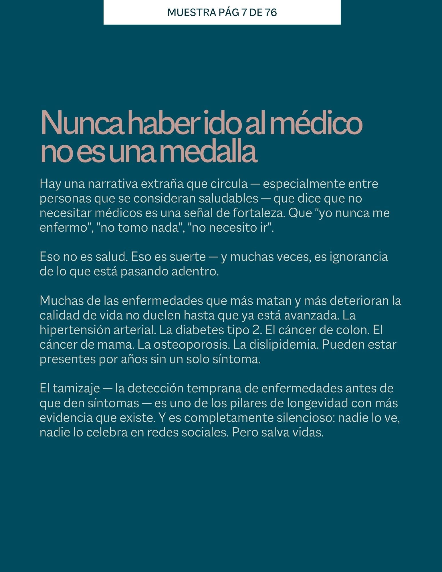 Guía de longevidad