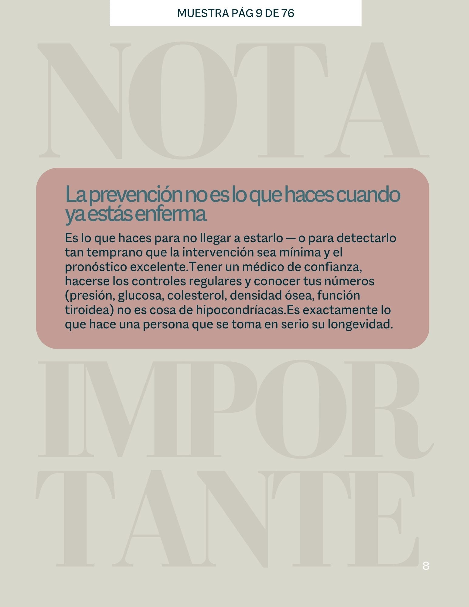 Guía de longevidad