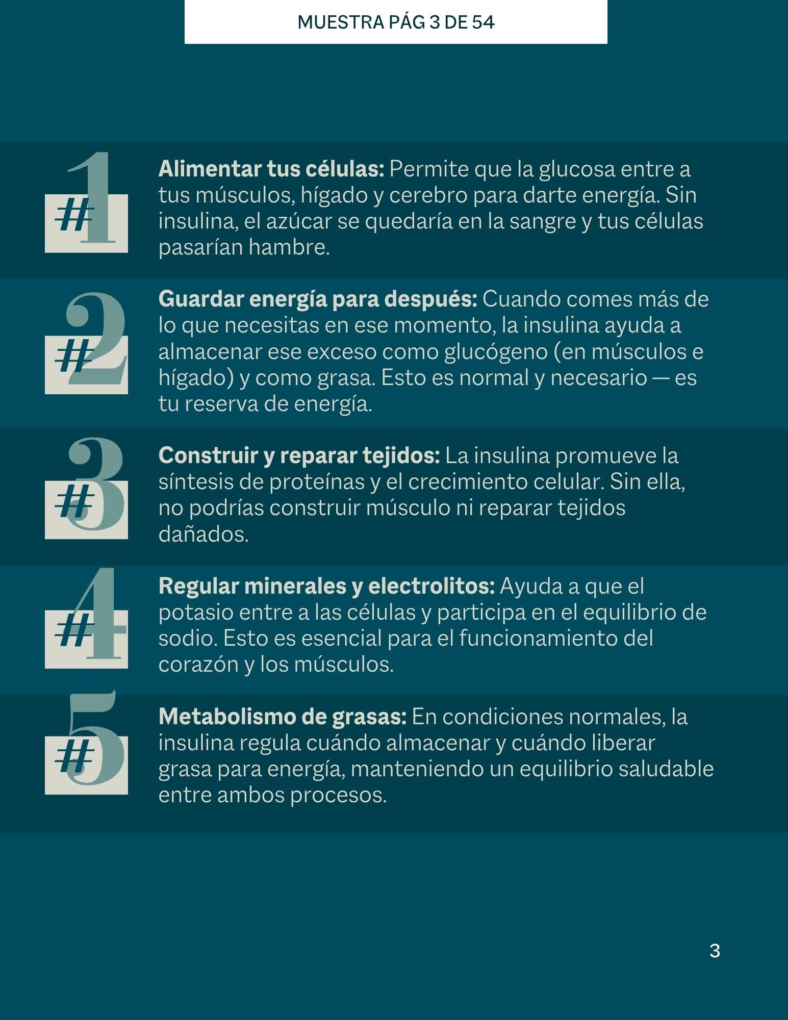 Guía de Resistencia a la Insulina.Todo lo que necesitas saber, explicado paso a paso.