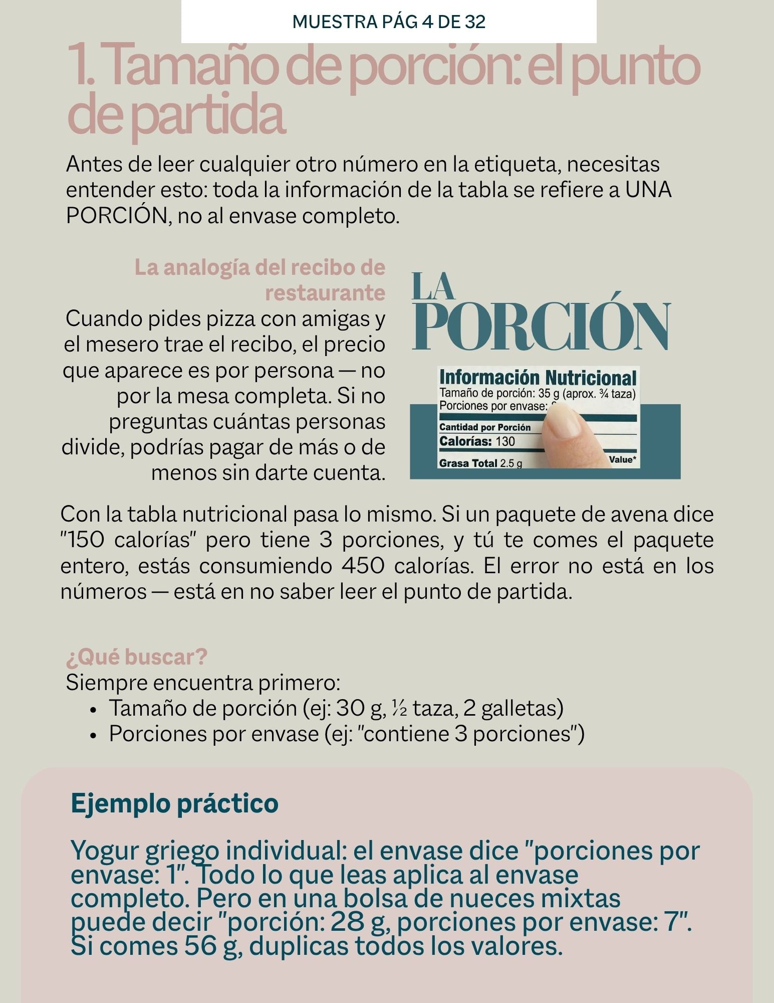 Guía de Tablas Nutricionales. Tu mapa para descifrar la información en cada empaque.