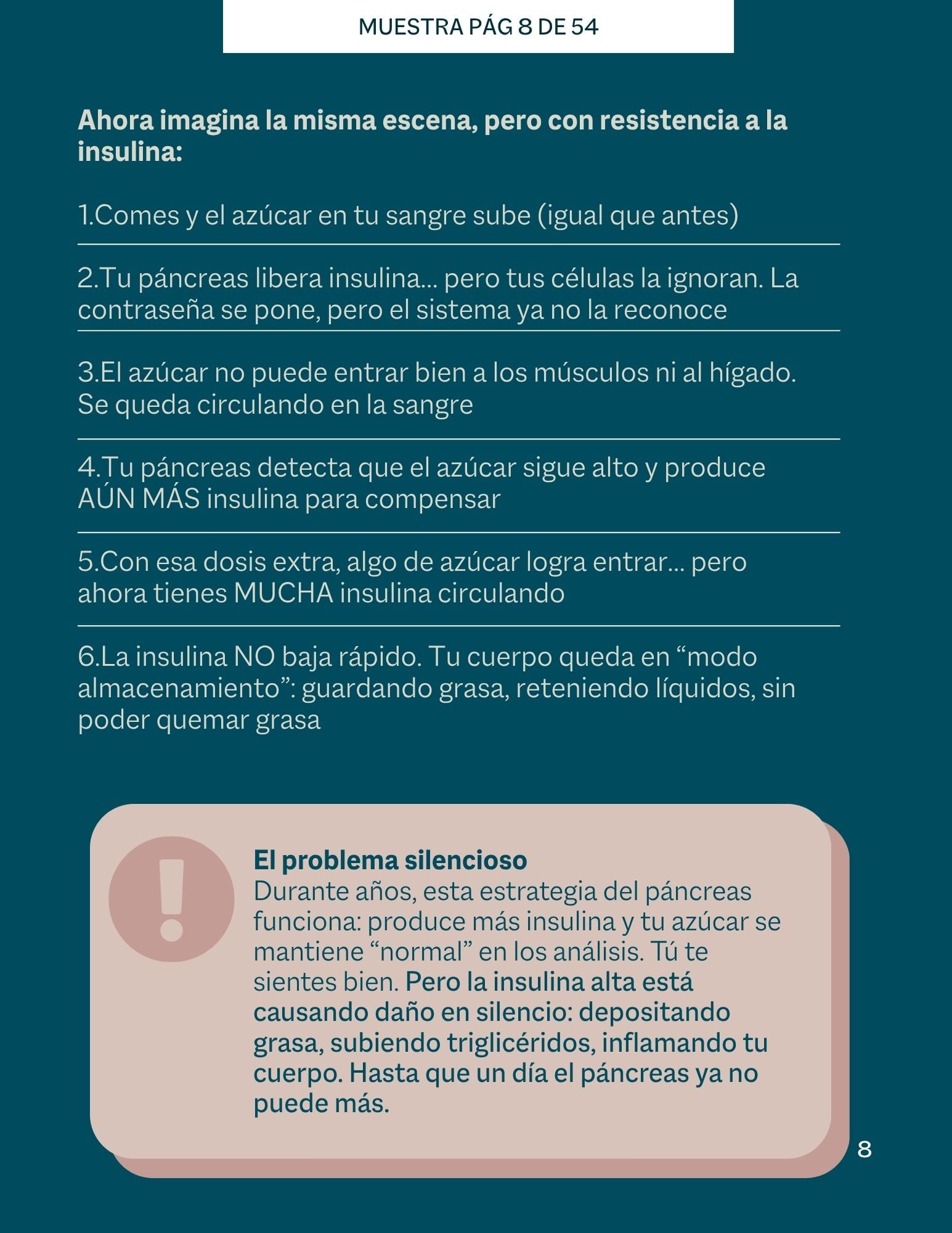 Guía de Resistencia a la Insulina.Todo lo que necesitas saber, explicado paso a paso.