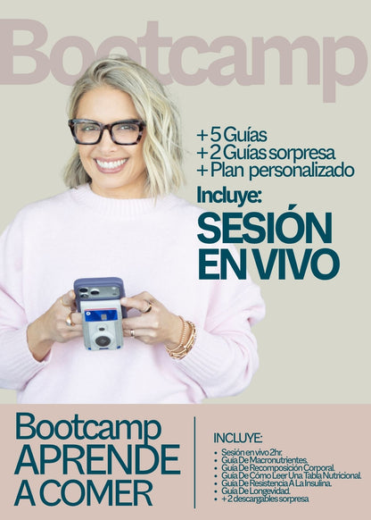 BootCamp Aprende a Comer + 5 Guías Clínicas / 16 de Junio